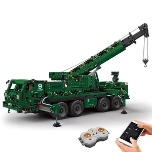 Mould <span class=keywords><strong>King</strong></span> 20009 MOC RC Engin <span class=keywords><strong>de</strong></span> génie civil Grue pneumatique blindée <span class=keywords><strong>de</strong></span> récupération, Ensemble <span class=keywords><strong>de</strong></span> blocs <span class=keywords><strong>de</strong></span> construction en briques, <span class=keywords><strong>Jouet</strong></span> pour adulte, Cadeau - Product Image 1