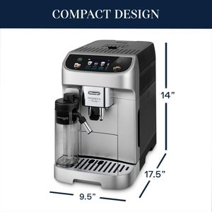 Máquina de Café <span class=keywords><strong>Magnifica</strong></span> Plus DL-10, 19 Bares, Pantalla Táctil de 7 Pulgadas, Más de 18 Recetas con un Solo Toque, Espumador de Leche Automático, Molinillo Integrado, para Hogar y Oficina - Product Image 5