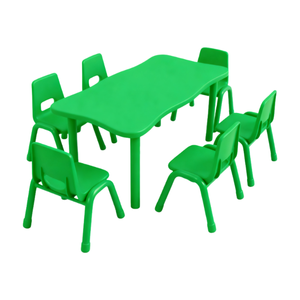 Tables hexagonales en plastique pour la maternelle, tables et chaises pour enfants, tables et chaises de maternelle - Product Image 4