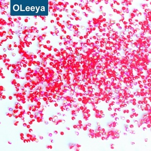 Produits les plus vendus, grand emballage, 1 kg par sac, paillettes de verre pour nail art de 1,1 mm, poussière de verre pour la décoration des ongles - Product Image 2