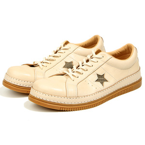 Zapatillas de cuero Golden Goose 310-3 con ribete de cuero, ligeramente desgastadas, color blanco envejecido, zapatillas de moda para <span class=keywords><strong>hombre</strong></span>, calzado informal y moderno para <span class=keywords><strong>hombre</strong></span>. - Product Image 5