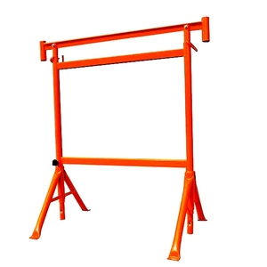 Treteaux de <span class=keywords><strong>maçon</strong></span> en acier réglables en hauteur (1,2 à 2,2 m) avec pieds pivotants - Product Image 2