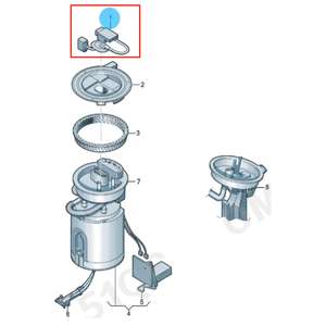 Автомобильные запчасти SENP, модуль управления топливным насосом двигателя, автозапчасти 1K0906093K, топливный насос для VW Passat Jetta Golf Audi A3 TT Skoda - Product Image 2