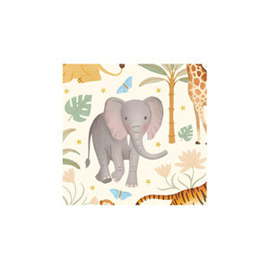 DAMAI - Juego de Vajilla Desechable con Diseño de Animales para Fiestas Infantiles, Platos, Vasos y Servilletas de Papel - Product Image 6