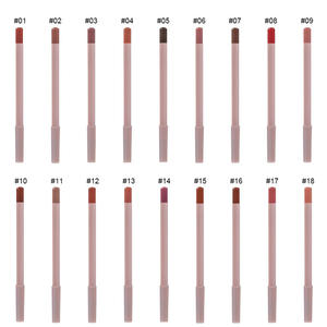 Popüler 24 renk pembe dudak kalemi koyu kahverengi pürüzsüz kalem özel etiket su geçirmez mat dudak kalemi - Product Image 5