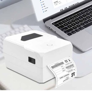 เครื่องพิมพ์ฉลากความร้อนขนาด 4 นิ้ว แบบไม่ใช้หมึก พิมพ์สติกเกอร์ขนาด 4x6 นิ้ว สำหรับพิมพ์บาร์โค้ด บรรจุภัณฑ์ ใบเสร็จ ขนาด 110 มม. สำหรับการขนส่งสินค้า - Product Image 3