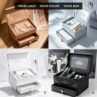 Coffret Cadeau de Soins de la Peau Gris Innovant avec Fermeture Magnétique, Logo Personnalisé, Emballage Rigide en Carton Premium pour Masques Faciaux, Gaufrage