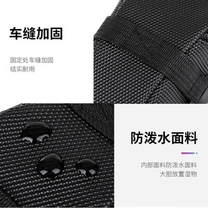 Bolsa para sillín de bicicleta, impermeable, de 3 pulgadas, con bolsillo para teléfono, para almacenamiento en el asiento trasero de bicicleta de montaña - Product Image 5