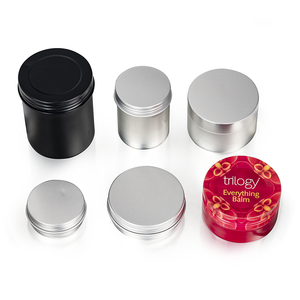 Hộp Thiếc Mỹ Phẩm Nhôm Tròn 10Ml 30Ml 50Ml 100Ml 200Ml Hộp Kim Loại Đựng Nến Sáp Môi Lọ Nhôm Màu Đen - Product Image 3