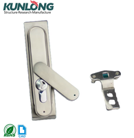 KUNLONG Serrure cylindrique industrielle moderne pour armoire électrique, loquet multipoints en acier et alliage de zinc pour porte de panneau 50mm