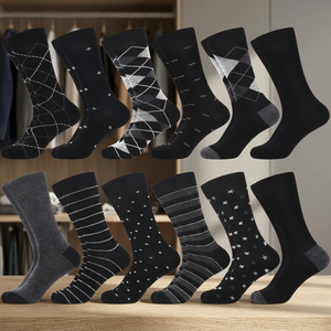 Calcetines Deportivos para Hombre al por Mayor, Transpirables, con Patrón Geométrico, Divertidos, Antibacterianos - Product Image 4