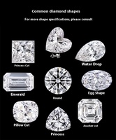 Asscher Cut Moissanite D White VVS Stone Mossanite Jewelry Cushion Poire Oval Emerald Cut Loose Moissanite
