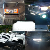 Nouvelle barre lumineuse LED tout-terrain en aluminium ultra-mince à une rangée, 10/20/30 pouces, étanche IP67, 30000 lumens, pour VTT, en promotion