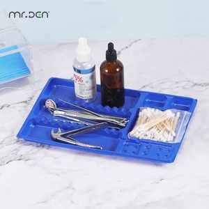 ถาดใส่เครื่องมือทันตกรรมแบบใช้แล้วทิ้ง Mr.Den สีฟ้า ทำจากพลาสติก ทนความร้อนสูง สำหรับใส่วัสดุทันตกรรม - Product Image 3
