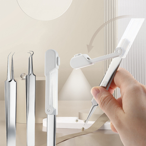 Dụng Cụ Làm Sạch Mụn Đầu Đen Đèn LED Dụng Cụ Làm Sạch Mụn Đầu Đen Bộ Dụng Cụ Loại Bỏ Kim Mụn Trứng Cá - Product Image 1