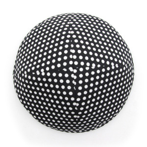 2025 personnalisé <span class=keywords><strong>Kippa</strong></span> noir et blanc tacheté Simple pur coton col rond juif chapeau à la mode accessoire ethnique - Product Image 4