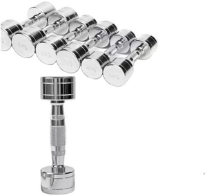Commercial Home Gym Fitness Equipment Chrome Stainless Steel Electroplated <b>Dumbbells</b> - Product Image 1