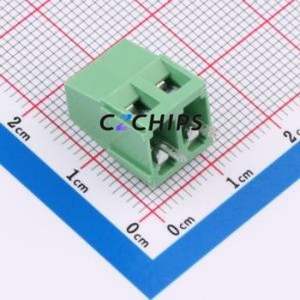 C50128V-2P0G36 Screw <b>Terminal</b> <b>Block</b> Through hole Component (THT),P=5mm Connector 1x2P 5mm 2P 1 - Product Image 2