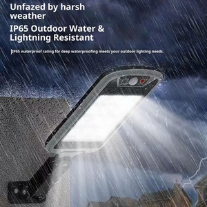 Lampada Stradale <span class=keywords><strong>a</strong></span> Sensore <span class=keywords><strong>Solare</strong></span>, Illuminazione LED Integrata Impermeabile per Esterni, Lampada da Parete per Cortile - Product Image 3