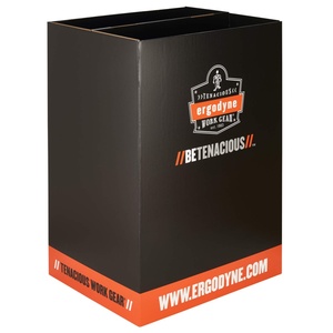 Hot Selling Customized Carton <b>Box</b> Cardboard Corrugated Clothing Dump Bin Paper Square Dump Bins for Supermarket Promotion - Product Image 5