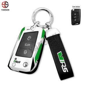 Carcasa de llave para Skoda Octavia A7 <span class=keywords><strong>Seat</strong></span> <span class=keywords><strong>Leon</strong></span> <span class=keywords><strong>2023</strong></span> nueva moda deportes ABS TPU funda de llave de control remoto de coche funda de bolsa accesorios Fob - Product Image 1