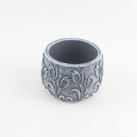 Pot à succulentes en ciment fait main, durable, pour plantes d'intérieur, décoration de bureau et de jardin