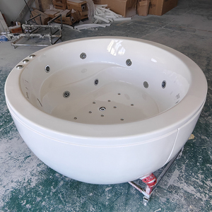 Bañera de hidromasaje redonda de acrílico, baño independiente, último diseño, venta al por mayor, IDS - Product Image 3