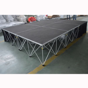 Scène portable RK - Scène télescopique légère en alliage d'aluminium, pliable, pour spectacles en plein air, montage facile - Product Image 1