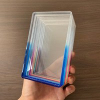 Pelindung Slab Heavy Duty untuk Kabinet Kartu PSA, Lapisan Belakang Akrilik Transparan, Tersedia dalam 41 Warna