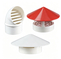 Capot de ventilation en PVC pour tuyau extérieur, cache-pluie, capot d'évacuation pour tuyau de ventilation de cuisine