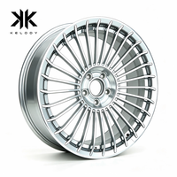 Nouvelles jantes en alliage d'aluminium forgé 6061 T6, style éventail, finition argent poli, multi-rayons, concaves profondes, VIP, 18-24 pouces