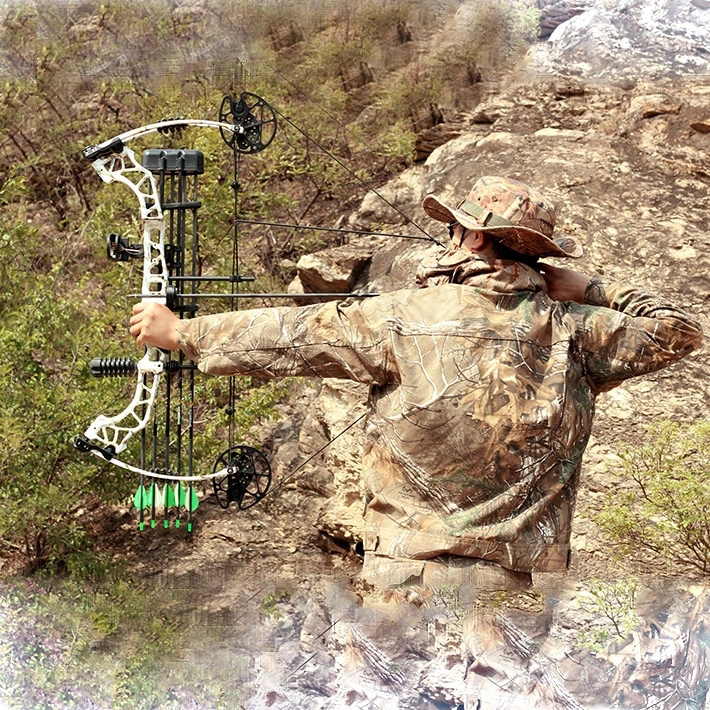 高品质射箭复合弓集狩猎阔头全配件 k1 顶部弓和箭头集 - buy camo