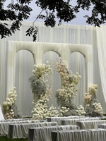 Tissu drapé élastique en polyester pour la décoration de plafond et de fond de scène de mariage