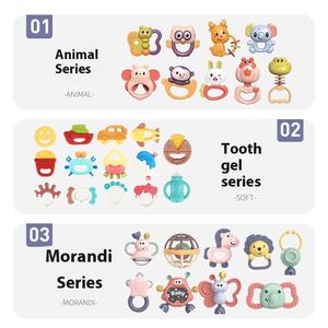 Vente chaude transfrontalier bébé hochet <span class=keywords><strong>jouet</strong></span> doux musical en plastique en peluche matériel 0-1 an nouveau-né dents saisir main hochet - Product Image 2