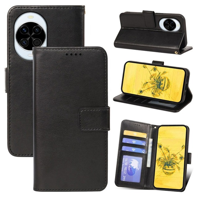 Wallet Kickstand Leather Phone Cases for Honor 400 500 600 Lite Shockproof Durable Cover