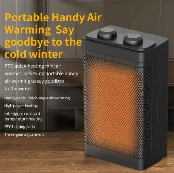 Home Heaters PTC Ceramic Heating Portable Winter Warm Rechargeable Mini Portable Electric Fan Heaters