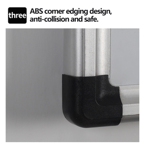 Pizarra blanca con marco de aluminio y esquinas ABS para uso escolar/doméstico/de oficina - Product Image 3