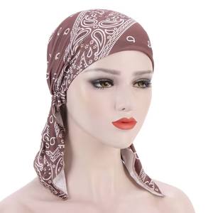Chemo Head Wraps pour femmes imprimé fleuri Turban Beanie chapeau élastique Cancer chapeaux <span class=keywords><strong>Bonnet</strong></span> tête revêtements perte de cheveux <span class=keywords><strong>chimio</strong></span> sommeil casquette - Product Image 6