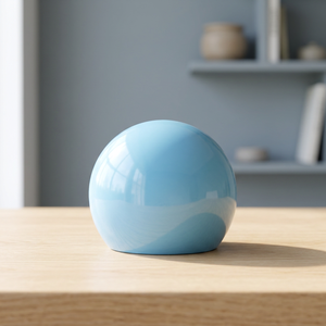 Custom Eco-friendly Durable Shiny Blue for Perfume Lid FEA15 Plastic Sphere Cap for High-end Fragrances - Product Image 2