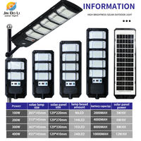 Lampadaire solaire intégré étanche IP67 400W LED avec capteur radar, en stock aux États-Unis