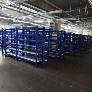 מערכת מדפים מתכווננת למחסן 300 ק\\\"ג, 7 קומות, מדפי מתכת עמידים, מתאימה למוסך, ניתנת להתאמה אישית, מדף תעשייתי - Product Image 4