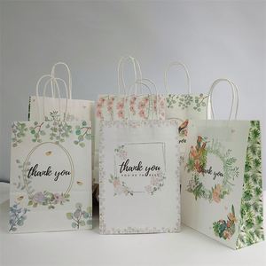 Sacs cadeaux en papier kraft KUAIMA 22*11*27cm pour artisanat, emballage de bonbons et biscuits, pour décorations de mariage, anniversaire et fête - Product Image 3