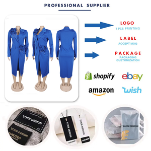 K3398 Completi <span class=keywords><strong>da</strong></span> Donna per <span class=keywords><strong>Ufficio</strong></span>, Abbigliamento Femminile, Set Due Pezzi con Blazer Lungo e Abito Interno, Completo Blazer Due Pezzi, Abbigliamento Donna - Product Image 3