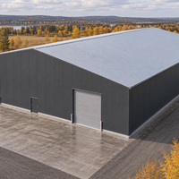 Système de bâtiment industriel métallique préfabriqué isolé pour entrepôt de stockage régional et atelier, à structure en acier durable