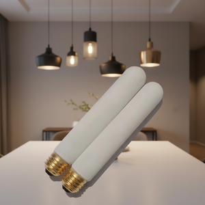 Lampadina <span class=keywords><strong>LED</strong></span> a Filamento T30 Bianco Opaco 110-130V, Lampadina Tubolare <span class=keywords><strong>LED</strong></span> Diametro 30mm, Illuminazione <span class=keywords><strong>LED</strong></span> - Product Image 2