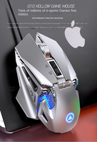 Souris de jeu filaire améliorée avec 7 boutons programmables Conception ergonomique Capteur haute précision Éclairage RVB pour les joueurs PC