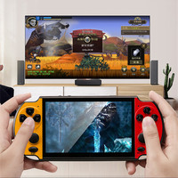Console de jeu portable X12 Plus 16G 7 pouces avec caméra MP5 LCD rechargeable, contrôleur de jeu portable 64 bits, 6800 jeux intégrés
