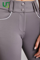 Culotte d'équitation en silicone intégrale de haute qualité avec boutons pour femmes, idéale pour l'équitation et la course hippique