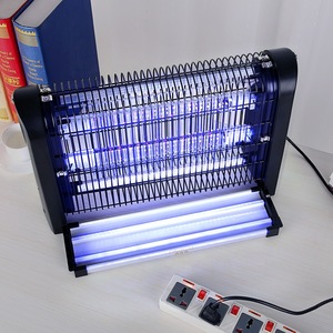 Lámpara eléctrica antimosquitos, 720x95x291mm, 10W8W6W4W, trampa insecticida para moscas de plástico negro para interiores, fácil de limpiar - Product Image 1