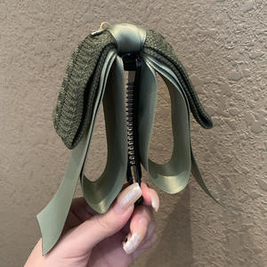 Pinza de Pelo Grande de Plástico con Lazo de Satén Elegante, Pinza Vertical para el Cabello de 13 cm, Uso Diario para Mujeres - Product Image 5